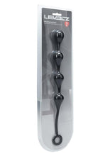 Load image into Gallery viewer, Levelz Waterdrop Silicone Anal Balls - Black - Medium - 30mm
