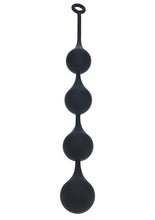 Load image into Gallery viewer, Levelz Waterdrop Silicone Anal Balls - Black - XXLarge - 60mm
