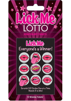 Lick Me Lotto Scratch Off Tickets - 12 Per Pack