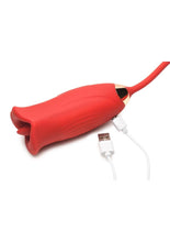 Load image into Gallery viewer, Lickgasm Magic Kiss Kissing Rechargeable Silicone Clitoral Stimulator with Thrusting Vibrator
