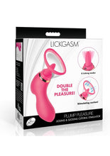 Load image into Gallery viewer, Lickgasm Plump Pleasure Licking and Sucking Rechargeable Silicone Clitoral Stimulator - Pink
