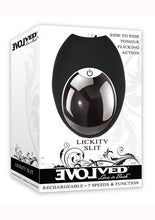 Load image into Gallery viewer, Lickity Slit Rechargeable Silicone Massager - Black
