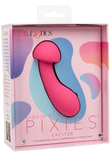 Load image into Gallery viewer, Liquid Silicone Pixies Exciter Rechargeable Vibrator - Pink
