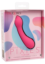 Load image into Gallery viewer, Liquid Silicone Pixies Teaser Rechargeable Vibrator - Pink
