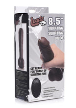 Load image into Gallery viewer, Loadz Vibrating Squirting Dildo with Remote - Chocolate - 8.5in
