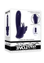 Load image into Gallery viewer, Lord Of The Wings Rechargeable Silicone Butterfly Stimulator with Remote - Purple
