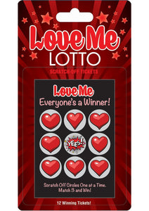 Love Me Lotto Scratch Off Tickets - 12 Per Pack