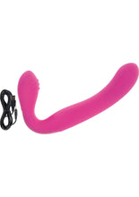 Load image into Gallery viewer, Love Rider Rechargeable Silicone Strapless Strap-On - Pink

