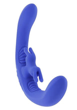 Load image into Gallery viewer, Lovebirds Rechargeable Silicone Dual Vibrator with Remote Control - Blue
