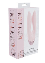 Load image into Gallery viewer, Loveline Amour 10 Function Dual Motor Silicone Rechargeable Vibrator - Pink
