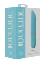 Load image into Gallery viewer, Loveline Beso Silicone Rechargeable 10 Speed Vibrating Mini Lipstick Vibe - Blue
