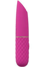 Load image into Gallery viewer, Loveline Beso Silicone Rechargeable 10 Speed Vibrating Mini Lipstick Vibe - Pink
