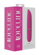 Load image into Gallery viewer, Loveline Beso Silicone Rechargeable 10 Speed Vibrating Mini Lipstick Vibe - Pink
