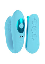 Load image into Gallery viewer, Loveline Charme Rechargeable Silicone Dual Motor Vibrator - Blue
