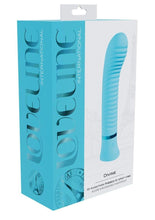 Load image into Gallery viewer, Loveline Divine 10 Function Rechargeable Silicone Ribbed G-Spot Vibrator - Blue

