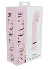 Load image into Gallery viewer, Loveline Divine 10 Function Rechargeable Silicone Ribbed G-Spot Vibrator - Pink
