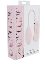 Load image into Gallery viewer, Loveline Felicite 10 Function Silicone Rechargeable Egg Vibe with Remote Control - Pink

