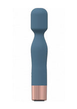 Load image into Gallery viewer, Loveline Glamour Silicone Rechargeable 10 Speed Mini Wand - Blue
