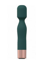 Load image into Gallery viewer, Loveline Glamour Silicone Rechargeable 10 Speed Mini Wand - Forest - Green
