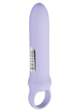 Load image into Gallery viewer, Loveline Harmony Loop Grip 10 Function Rechargeable Silicone Vibrator - Lavender/Purple
