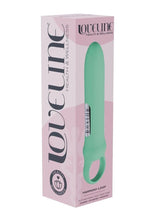 Load image into Gallery viewer, Loveline Harmony Loop Grip Vibe Ergonomic 10 Function Silicone Bullet Massager - Green
