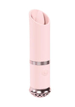 Load image into Gallery viewer, Loveline Luxe Silicone Rechargeable 10 Function Mini Lipstick Vibrator - Pink
