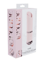 Load image into Gallery viewer, Loveline Luxe Silicone Rechargeable 10 Function Mini Lipstick Vibrator - Pink
