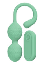 Load image into Gallery viewer, Loveline Pelvifit Beads 10 Function Vibrating Rechargeable Silicone Kegel Vibe with Remote Control - Green
