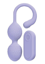 Load image into Gallery viewer, Loveline Pelvifit Beads 10 Function Vibrating Rechargeable Silicone Kegel Vibe with Remote Control - Lavender/Purple
