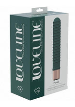 Load image into Gallery viewer, Loveline Poise Silicone Rechargeable 10 Speed Mini Vibrator - Forest - Green
