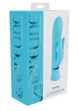 Load image into Gallery viewer, Loveline Tendre 10 Function Rechargeable Silicone Rabbit Vibrator - Blue
