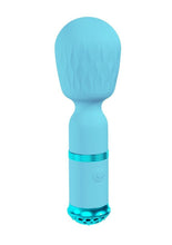Load image into Gallery viewer, Loveline Velour 10 Function Rechargeable Silicone Mini-Wand - Blue
