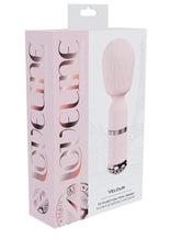 Load image into Gallery viewer, Loveline Velour 10 Function Rechargeable Silicone Mini-Wand - Pink
