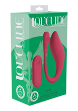 Load image into Gallery viewer, Loveline Velvet G-Spot 10 Function Silicone Rechargeable Vibrator with Remote Control - Pink
