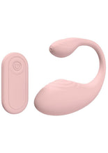 Load image into Gallery viewer, Loveline Wave C-Shape Vibe 10 Function Silicone Rechargeable Vibrator with Remote - Pink
