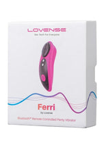 Load image into Gallery viewer, Lovense Ferri App Compatible Silicone Panty Vibrator - Black/Pink
