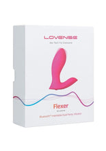 Load image into Gallery viewer, Lovense Flexer Rechargeable Silicone App-Controlled Panty Vibe - Pink
