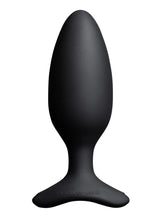 Load image into Gallery viewer, Lovense Hush 2 Rechargeable App Compatible Silicone Vibrating Anal Plug - Black - 1.75in
