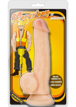 Load image into Gallery viewer, Loverboy Mr. Jackhammer Dildo with Balls - Flesh/Vanilla - 8.5in
