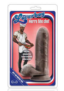Loverboy Pierre The Chef Dildo with Balls - Chocolate - 7in