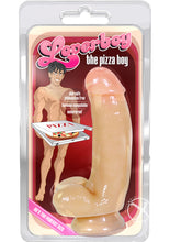 Load image into Gallery viewer, Loverboy The Pizza Boy Dildo with Balls - Flesh/Vanilla - 5in
