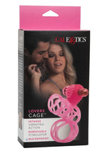 Load image into Gallery viewer, Lovers Cage Penis Enhancer and Cock Ring with Bullet - Pink
