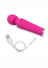Load image into Gallery viewer, Lush Allana Velvet Rechargeable Silicone Wand Vibrator
