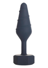 Load image into Gallery viewer, Lux Active Twist Rechargeable Silicone Anal Plug - Blue - Large
