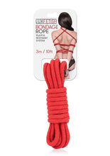 Load image into Gallery viewer, Lux Fetish Bondage Rope - Red - 10ft
