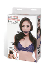 Load image into Gallery viewer, Lux Fetish Breathable Ball Gag - Black
