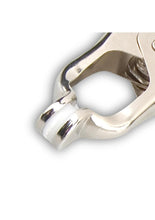 Load image into Gallery viewer, Lux Fetish Japanese Clover Steel Nipple Clamps Adjustable
