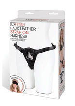 Load image into Gallery viewer, Lux Fetish Patent Leather Strap-On Harness Adjustable - Black
