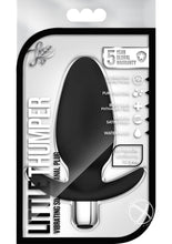 Load image into Gallery viewer, Luxe Little Thumper Silicone Butt Plug - Black
