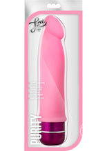 Load image into Gallery viewer, Luxe Purity Vibrating Dildo 7.5in Silicone - Pink
